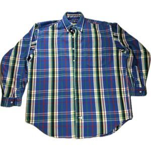 Ralph Lauren Men's Big & Tall M Plaid Polo Shirt Multicolor Short Sleeve